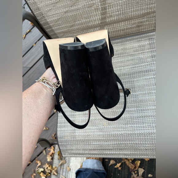 STUART WIETZMAN LADIES BLACK SUEDE IVONA SHOES-9.5M - Picture 9 of 12